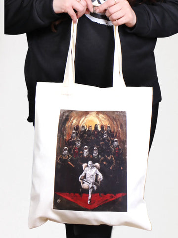 Small canvas handbag