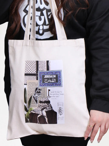 Small canvas handbag